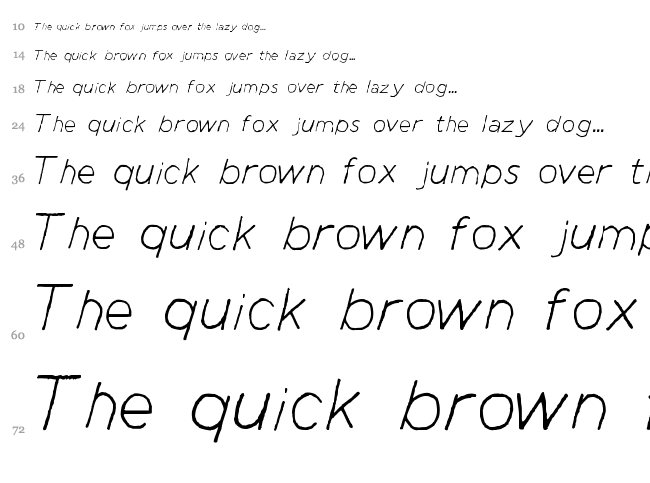 Manhattan Hand font waterfall